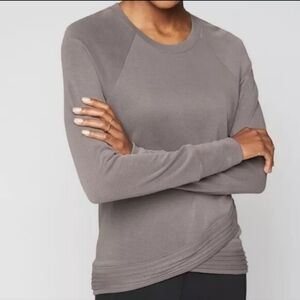 Athleta Women's Gray Long Sleeve Top